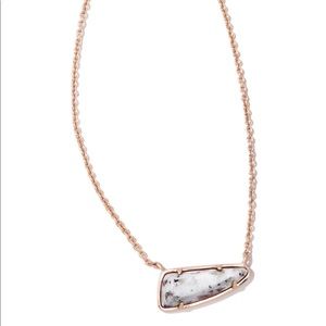 Kendra Scott Etta Necklace Rose Gold